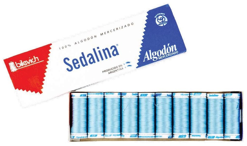 HILOS PARA COSER SEDALINA 100 % ALGODON CHICO BLANCO ART 9011 (CAJA X 10 BOBINAS)  