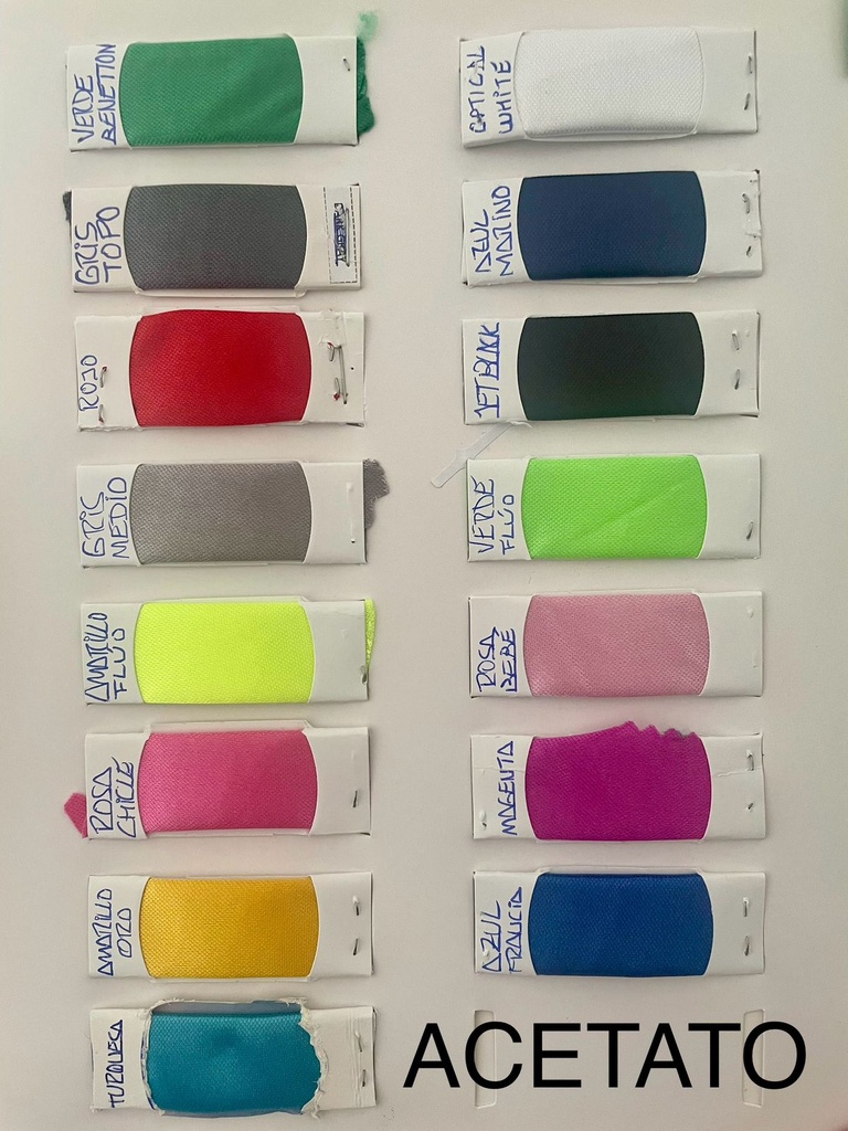 TELA ACETATO BRILLOSO POR KILO (CADA KILO RINDE X 5MTS)