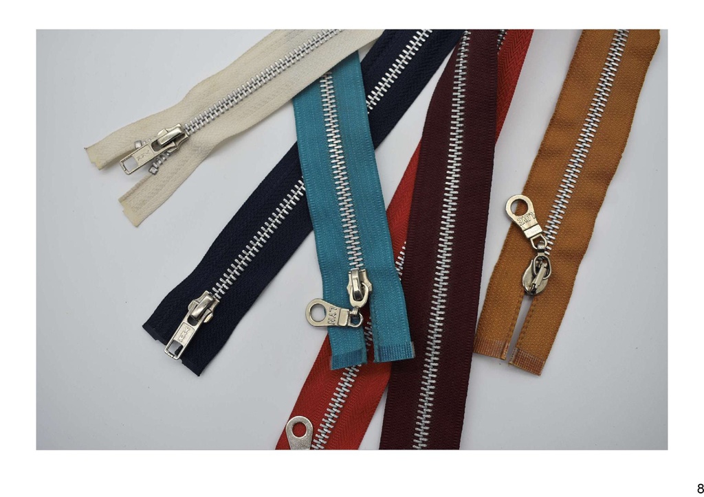 CIERRES DE 6MM DE ALUMINIO DESMONTABLE 40 CM  