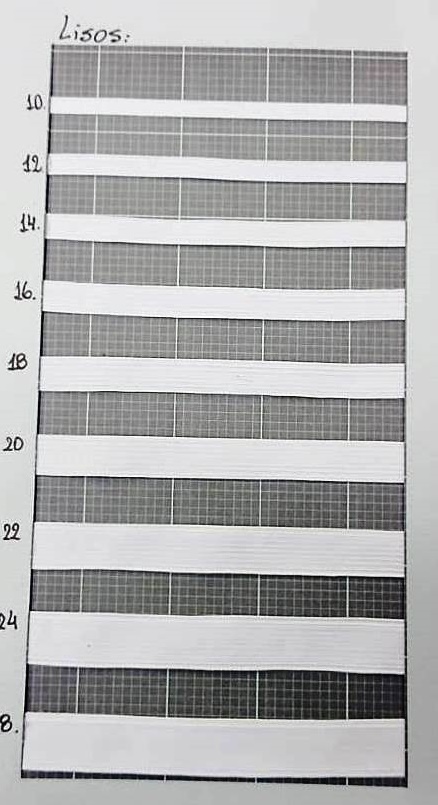 ELASTICO LISO BLANCO ELACIN X 50MTS