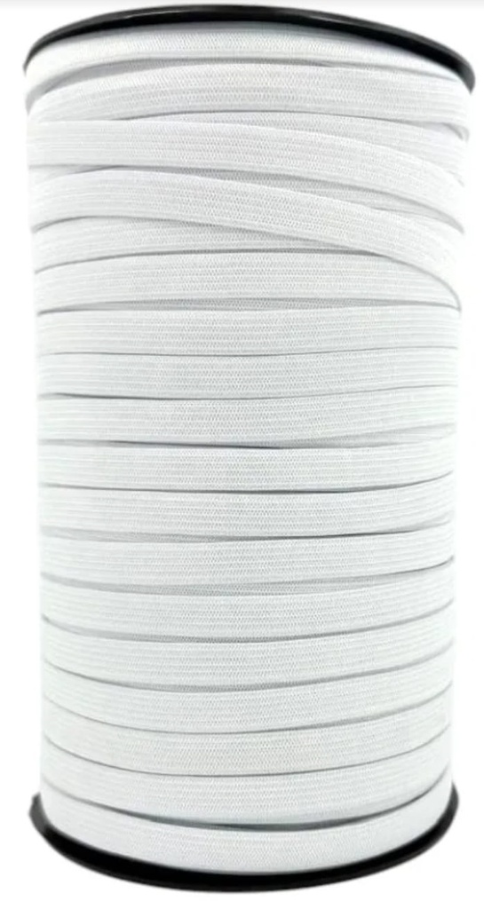 ELASTICO LISO BLANCO ELACIN X 25MTS