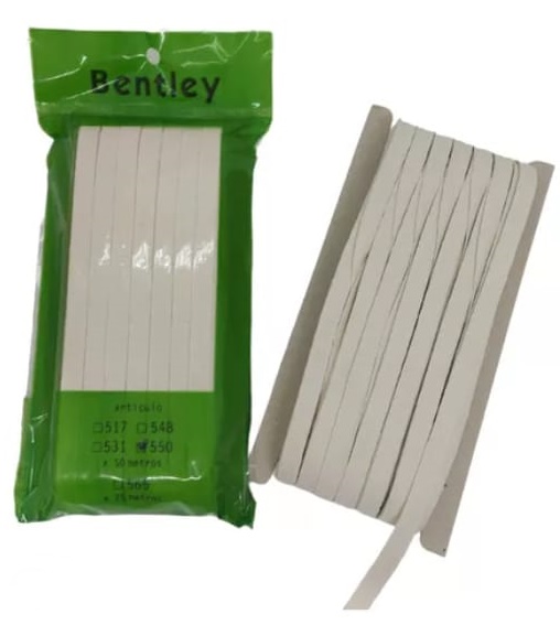 ELASTICO DE ALGODON BENTLEY PZA X25 MTS 