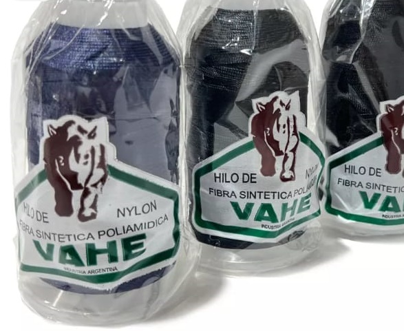 HILO DE NYLON VAHE Nº60 X 3000MTS COLOR PARA CUERO-MARROQUINERIA 
