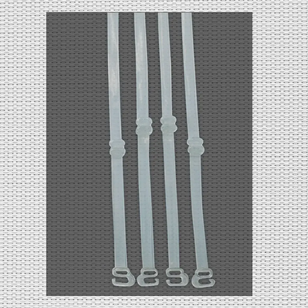 BRETEL TRANSPARENTE GANCHO PLASTICO X PAR