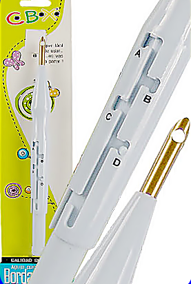 AGUJA PARA BORDADO C/CINTA C.B.X 