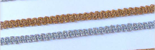 PASAMANERIA DE LUREX LAVANDA ART 3005- PIEZA X 20MTS -BROOKLYN 