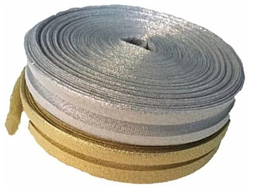 CINTA AL BIES LUREX/LAME 20MM - PIEZA X 25MTS