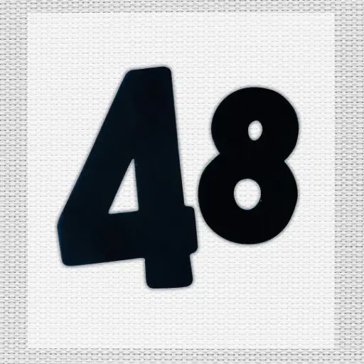 NUMERO DEPORTIVO TERMOADHESIVOS GRANDE  X 1