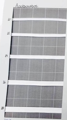 ELASTICO ACORDONADO BLANCO X 50MTS 