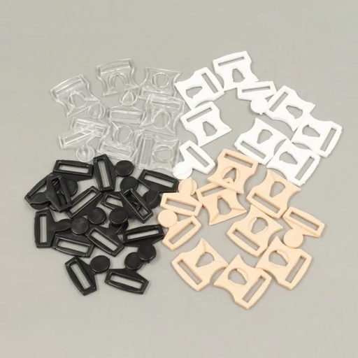 BROCHES DE CORPIÑO PLASTICOS X 100 UNIDADES