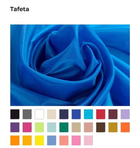 TAFETA DE POLYESTER ECONOMICA X 1.5MTS DE ANCHO NO TIENEN REBOTE NI ELASTICIDAD  - 100%  POLIESTER 