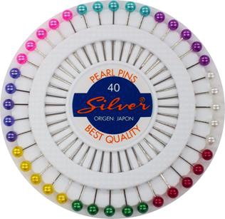 ALFILERES EN RUEDA COLORES SURTIDOS JAPONESA -PAQUETE X 12