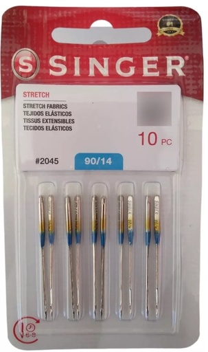 AGUJA P/ MAQUINA SINGER ART 2045 PTA.BOLITA  (SOBRE 10 U) 