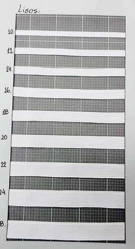 ELASTICO LISO BLANCO ELACIN X 25MTS