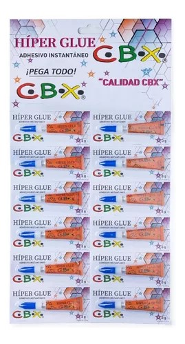 PEGAMENTO  HIPER GLUE CBX 3GRS  - PAQ X DOCENA 