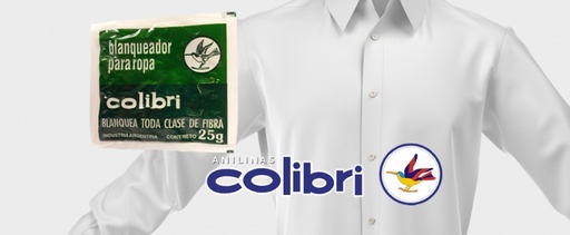 BLANQUEADOR PARA ROPA COLIBRI X 25 GRS