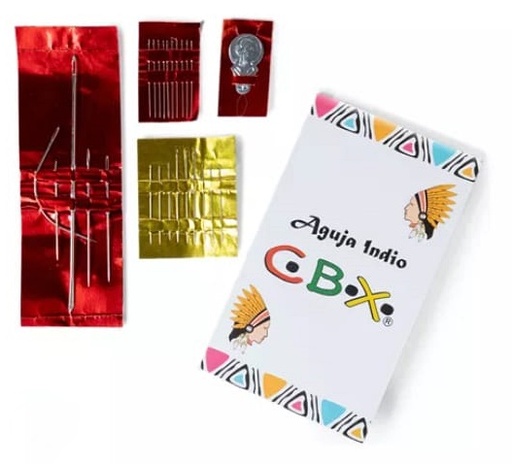 SET DE AGUJAS INDIO C.B.X. X 24 UNIDADES TAMAÑOS SURTIDOS 