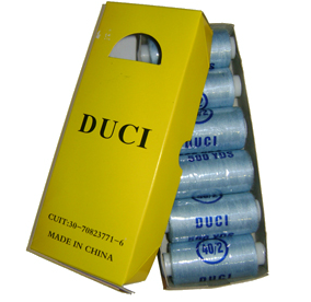 BOBINAS DE HILOS DE POLIESTER 40/2 X 500YDS        CAJA X 6 