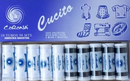 HILO CUCITO 10 X 90MTS CORONA - CAJA