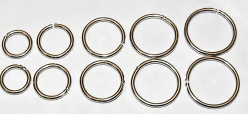 ARGOLLA LIVIANA DE HIERRO BOLSA X 150 UND 