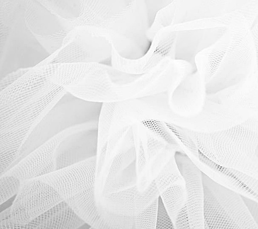 TUL DE BLANCO 1.40MTS DE ANCHO - IDEAL PARA COSTURA - MANUALIDADES - DECORACION  