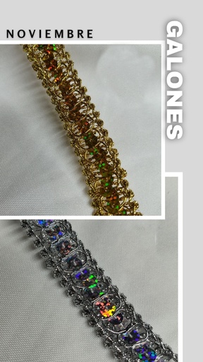 GALON FANTASIA AG 1139 - PIEZA X 10YDS