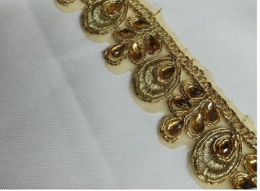 GALON FANTASIA CON PIEDRAS AG 2877 - PIEZA X 5YDS  