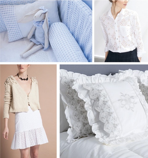 [10804500001] TELA BRODERIE BCO/COLOR X 1.50 MTS DE ANCHO - POR METRO-