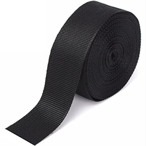 CINTA MOCHILERA DE POLIPROPILENO NEGRO - PIEZA DE 50MTS -  